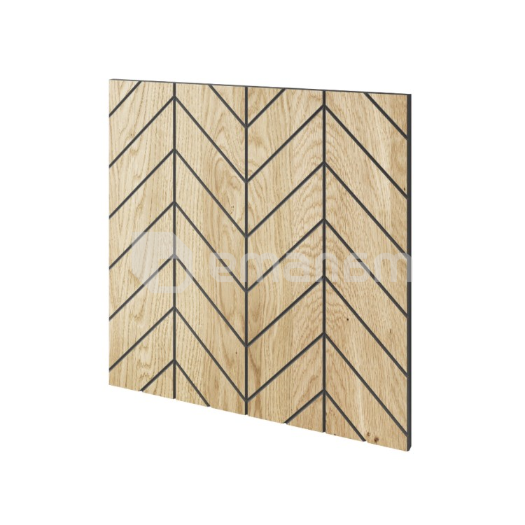 პანელი ფრეზირებული მუხის შპონისგან Lamele3D Versailles 600x600x11 მმ