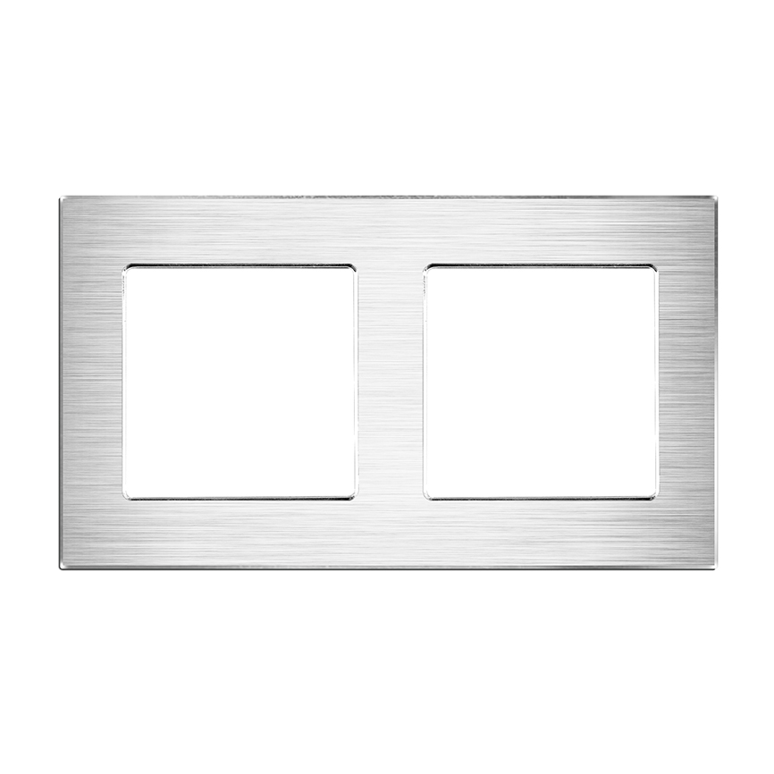 ჩარჩო Smart Home Deluxe ალუმინი 2 ვერცხლისფერი