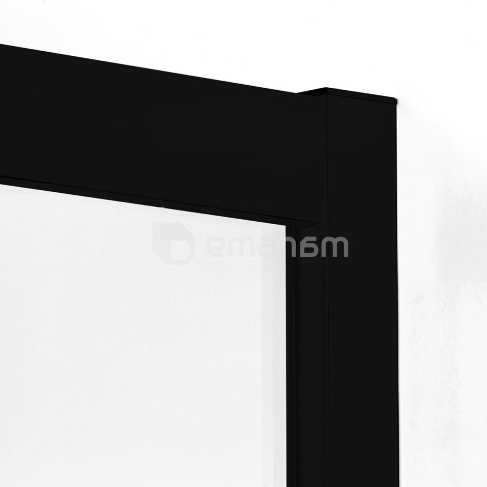 საშხაპე კაბინა New Trendy Suvia Black 2D K-3580 90x90x185 სმ 5 მმ მქრქალლი მინა