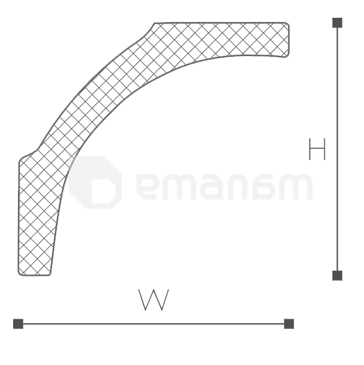 პლინტუსი NOMASTYL B1 3003163