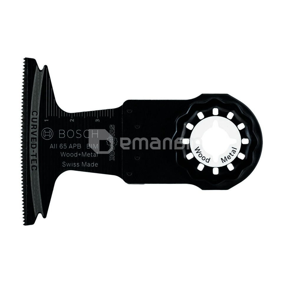 პირი ხერხის ხისთვის და ლითონისთვის Bosch 2608661781 Starlock BIM 65x40 მმ