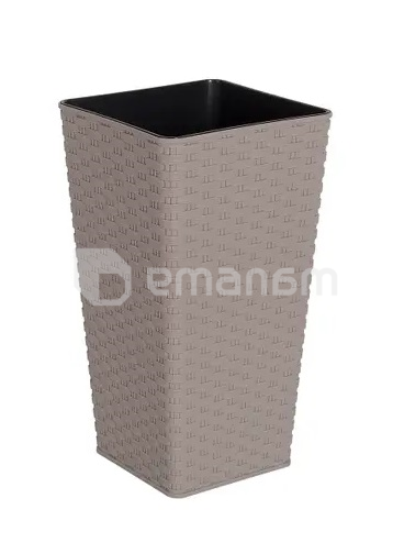 ქოთანი პლასტიმასი Aleana Rotang 16x16x30სმ კაკაო