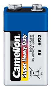 ელემენტი Camelion Super Heavy Duty 6LR61 9V მარილოვანი 1 ც
