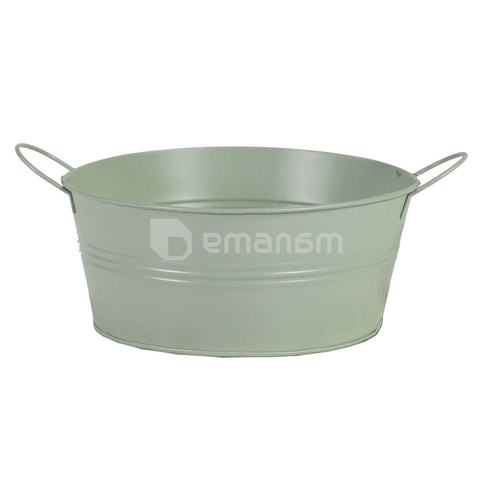 ქოთანი ლითონის Mega Collections Bob 2 Ears Bowl Olive Green D24.5H11