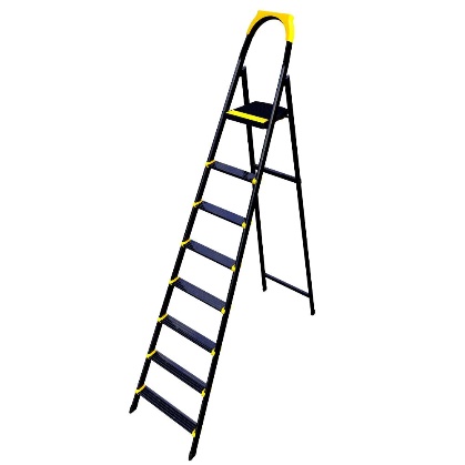 კიბე LEO 7+1 METAL STEP LADDER