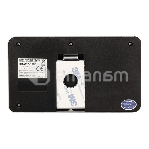 ვიდეო თვალი ჩამწერი ORNO Micro SD ღილაკი IR OR-WIZ-1106