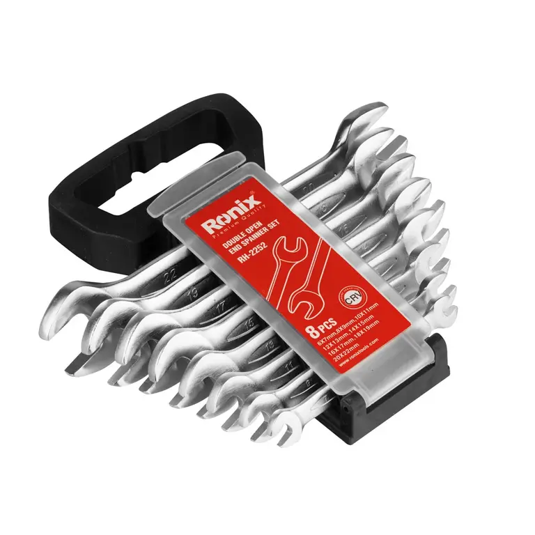 ღია ქანჩის გასაღებების ნაკრები Ronix RH-2252, 8ც