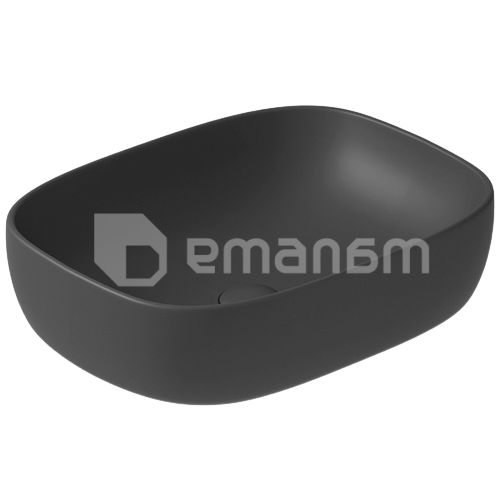 დასადგამი ხელსაბანი GALASSIA Dream matt black 50x38 სმ