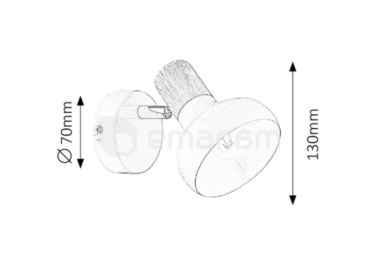 სანათი სპოტი Rabalux Holly 5943 E14 1X MAX 40W