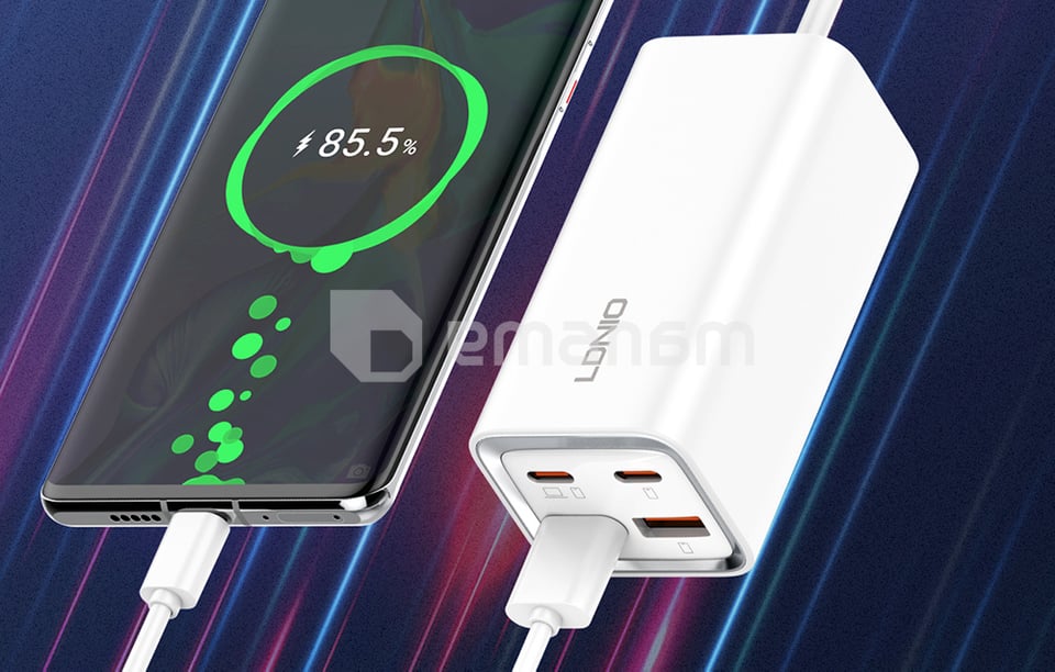 დამტენი LDNIO A4610C 65W 2 USB-A 2 USB-C