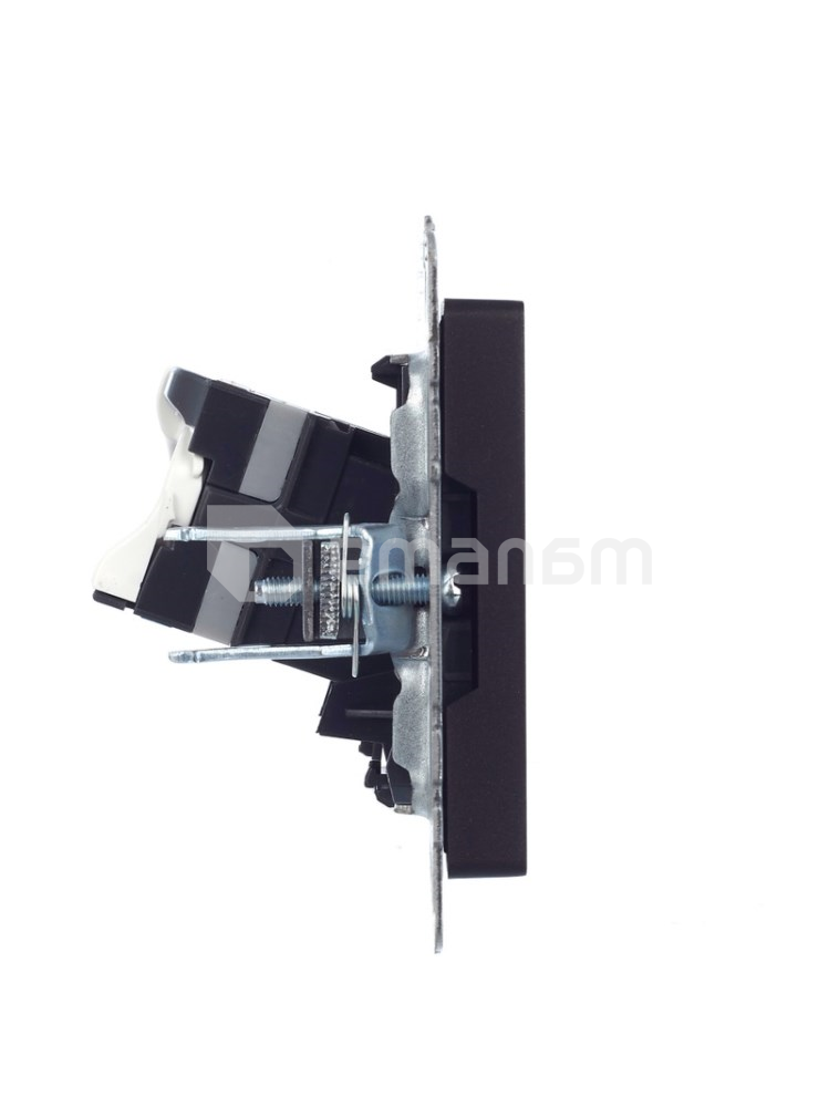 როზეტი IEK BRITE RJ45 cat5E RG45 РК10-БрЧ შავი