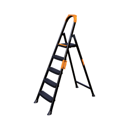 კიბე - LEO PLUS 4+1 METAL STEP LADDER