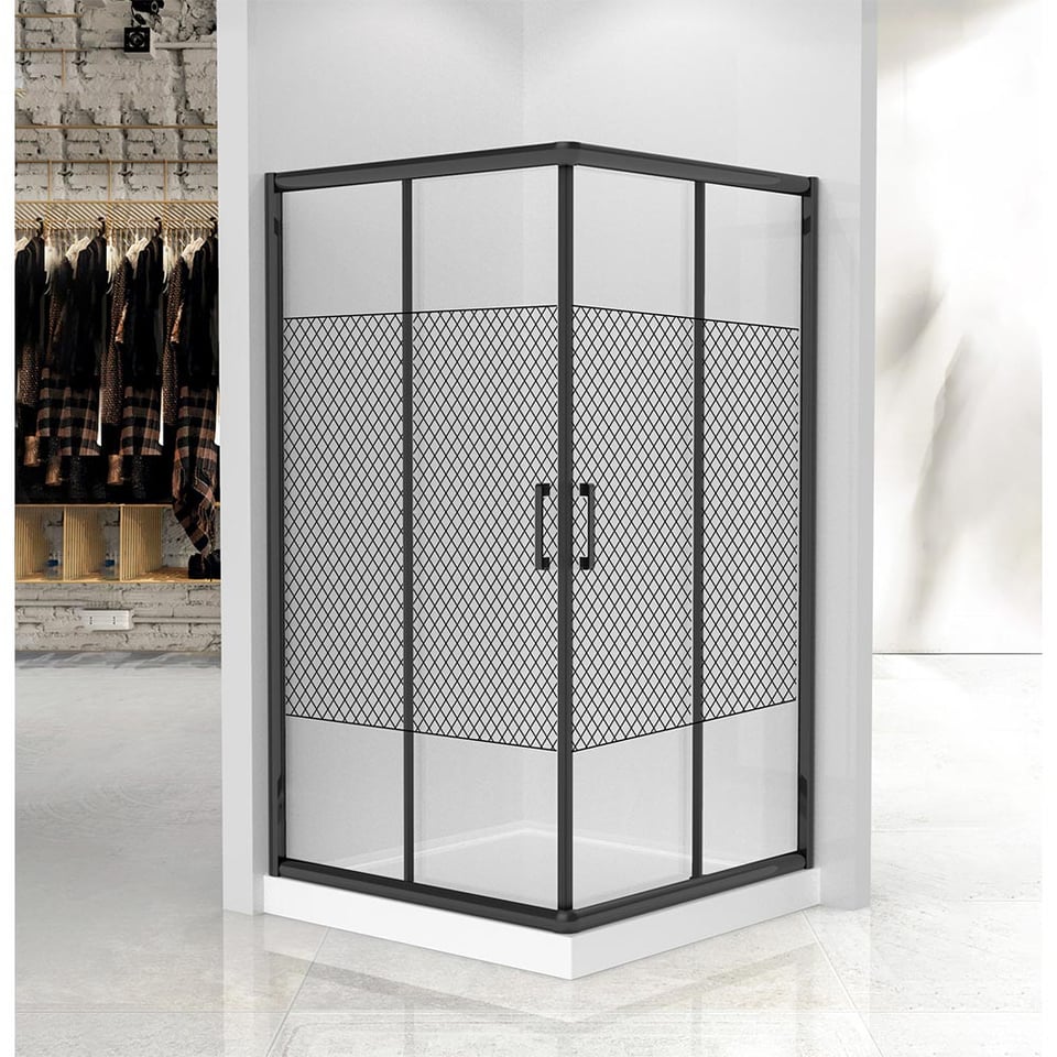 საშხაპე კაბინა VELA BANYO CEYHAN 90*90*180h (5მმ) ოთხკუთხედი