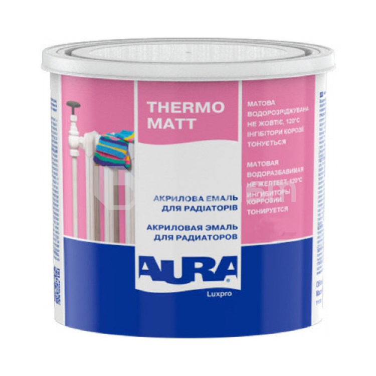 ემალი რადიატორის Eskaro Aura luxpro thermo თეთრი მქრქალი 450 მლ