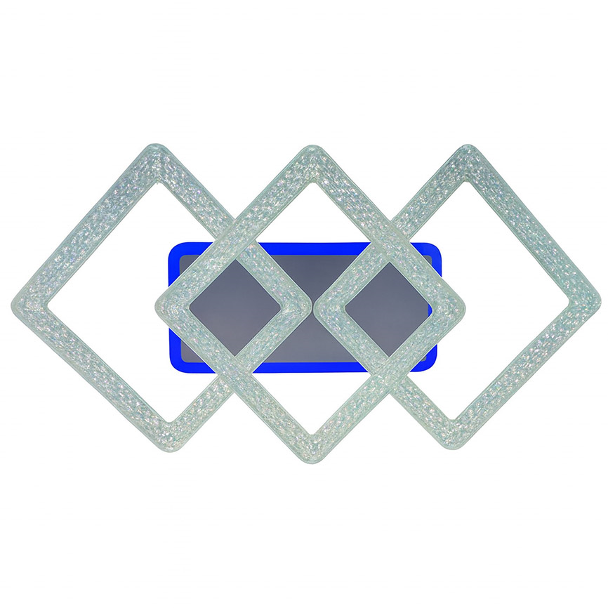 ჭაღი Bella Mita 96W+20W 3662-2+1C WH თეთრი