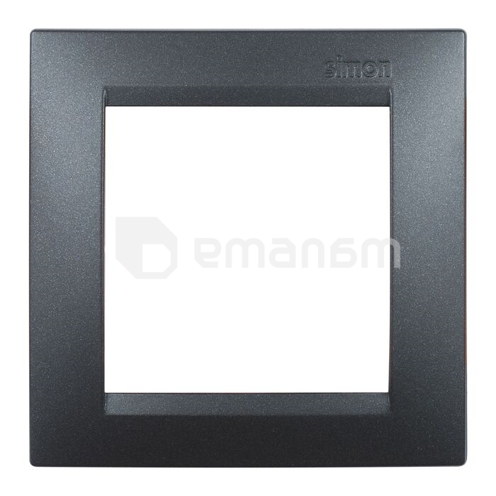 ჩარჩო Simon 15 1500610-038 1 განყოფილებიანი გრაფიტი