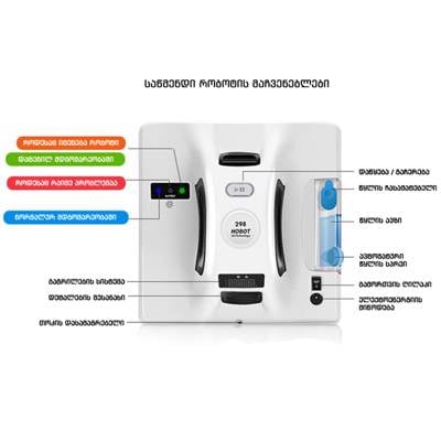 მინის საწმენდი რობოტი HOBOT 298 Window Cleaning Robot