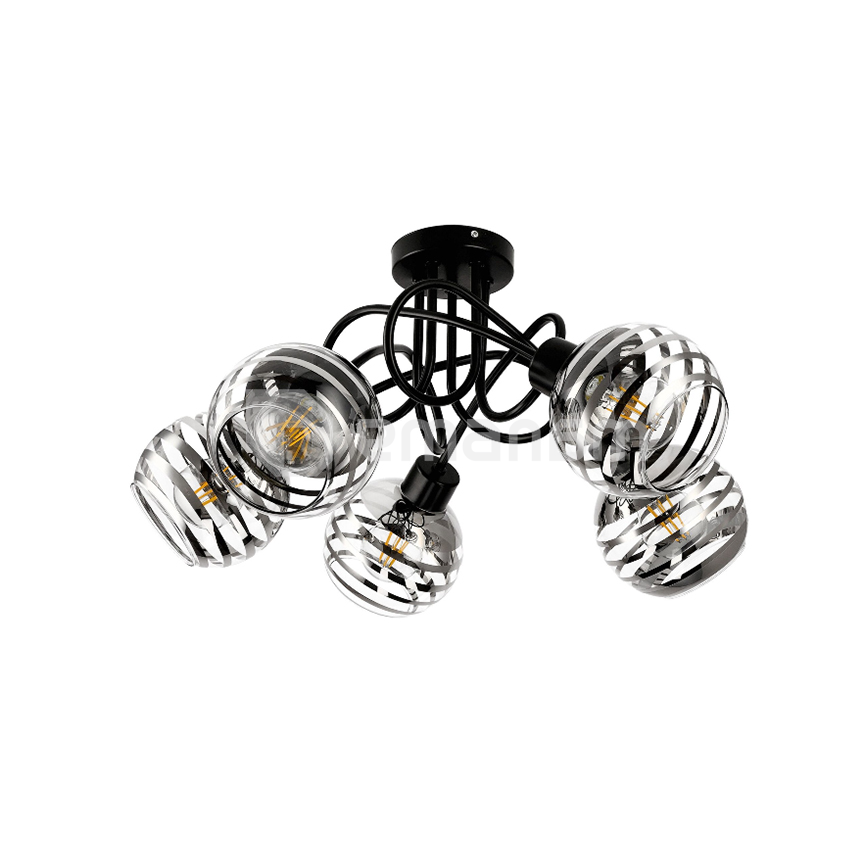 ჭაღი ADVITI MILANO 5 E27 შავი