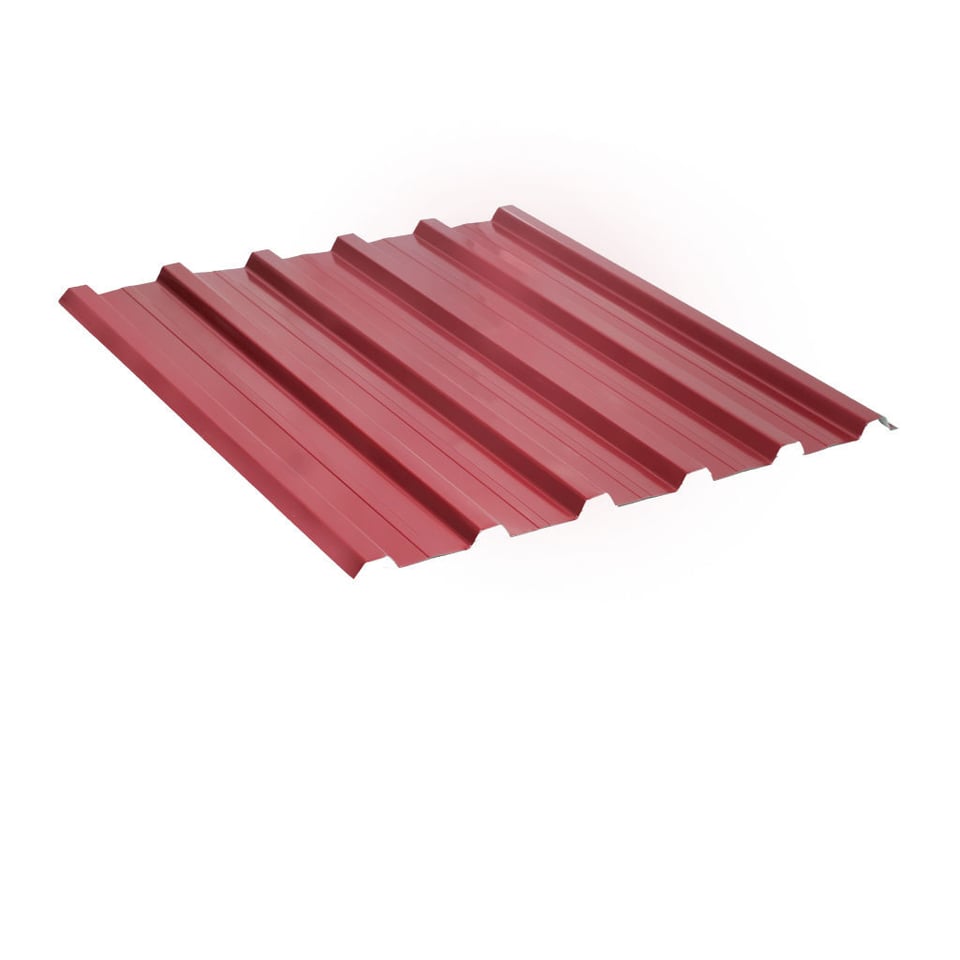 პროფილირებული ფერადი თუნუქის სახურავი 0.45X1090 პრიალა RAL3005 NOVA
