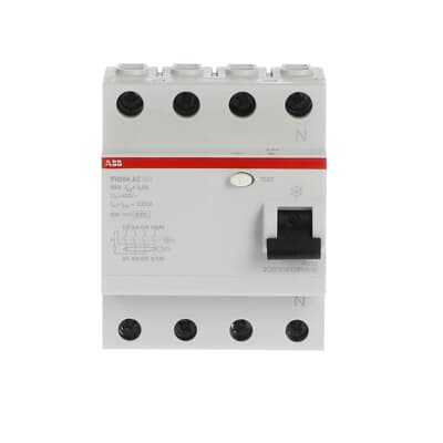 დიფერენციალური დაცვის რელე, 3P+N, 63A 300mA, AC type, 10kA, FH,