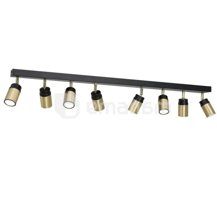 სპოტი LUMINEX Nest 8 GU10 8W შავი თითბერი 1799