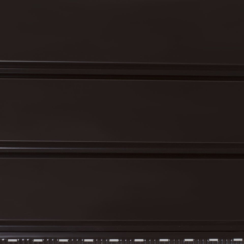 84-იანი ფერადი თუნუქის საიდინგი 0.50X345 პრიალა RAL 8019 NOVA