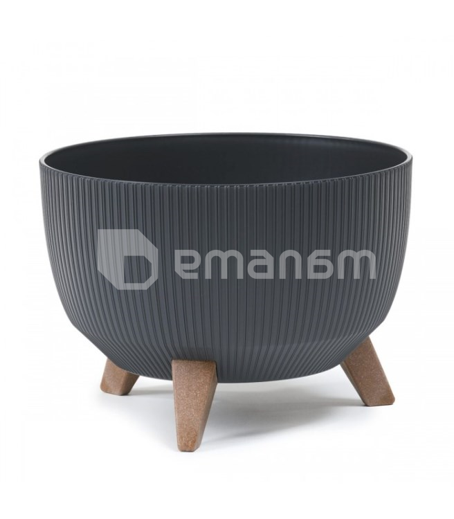 ქოთანი ყვავილის Lamela Bowl ROMA ECO recycled 400 jumper 21ლ