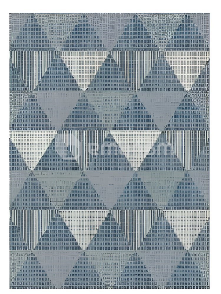ხალიჩა DCcarpets Terazza 21132 Ivory Silver/Blue 80x150 სმ