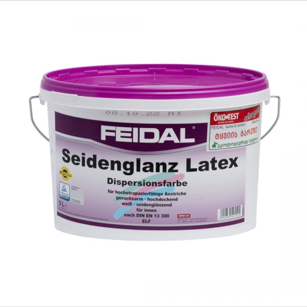 ინტერიერის ლატექსის საღებავი FEIDAL SEIDENGLANZ LATEX 5ლ