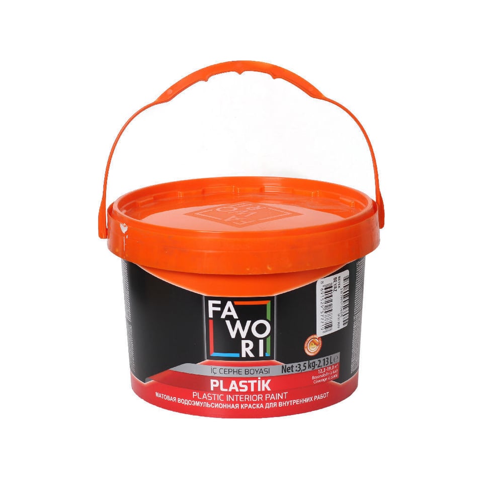 20კგ საღებავი თეთრი FAWORI PLASTIC PAINT