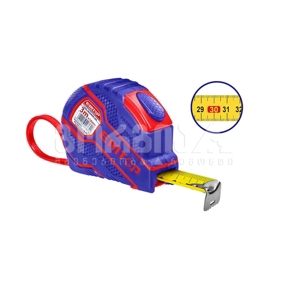 საზომი რგოლი 16მმ 3მ რეზინით Emtop-EMTP23102