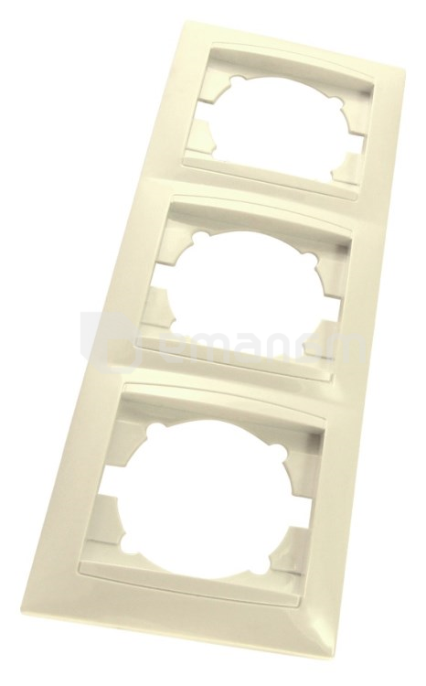 ჩარჩო ვერტიკალური TDM SQ1815-0134 3 განყოფილებიანი კრემისფერი