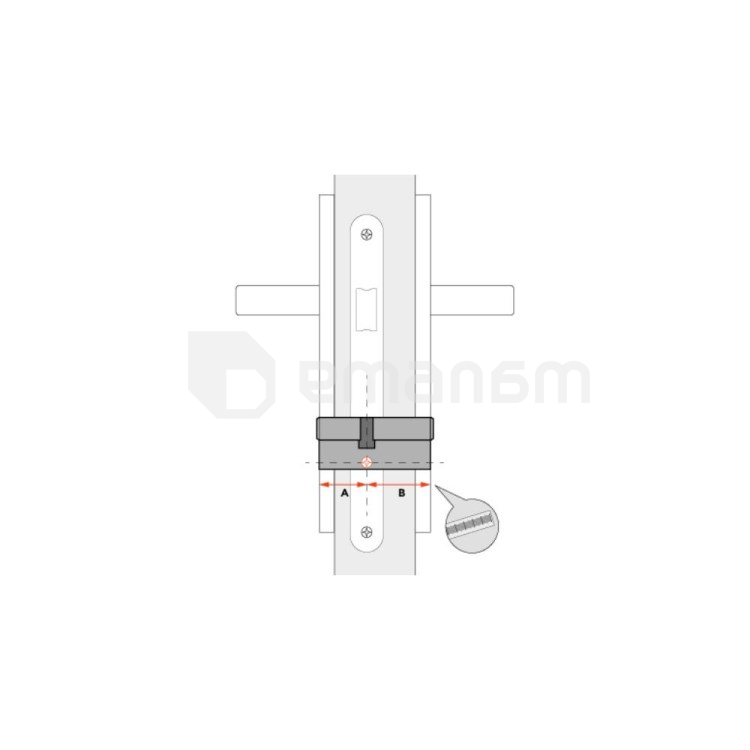ცილინდრი ბრუნსაკეტით Metal-Bud B30/40