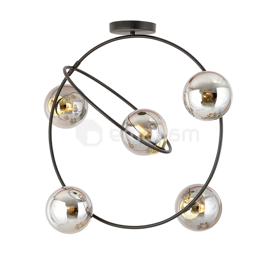 ჭაღი EMIBIG STARDOM 5 E14 Ø650 შავი გრაფიტი 1292/5