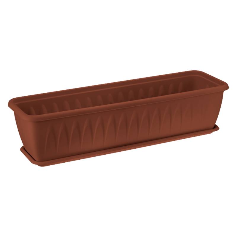 ყვავილის ქოთანი თეფშით აივნისთვის