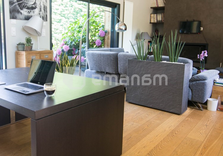 ქოთანი პლასტმასის EDA Plastiques LOFT XL VOLCANIA 99,5 X 29,5 X 78,5სმ 63ლ