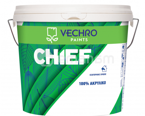 საღებავი წყალემულსიური ფასადისთვის Vechro Chief Acrylic 15 ლ