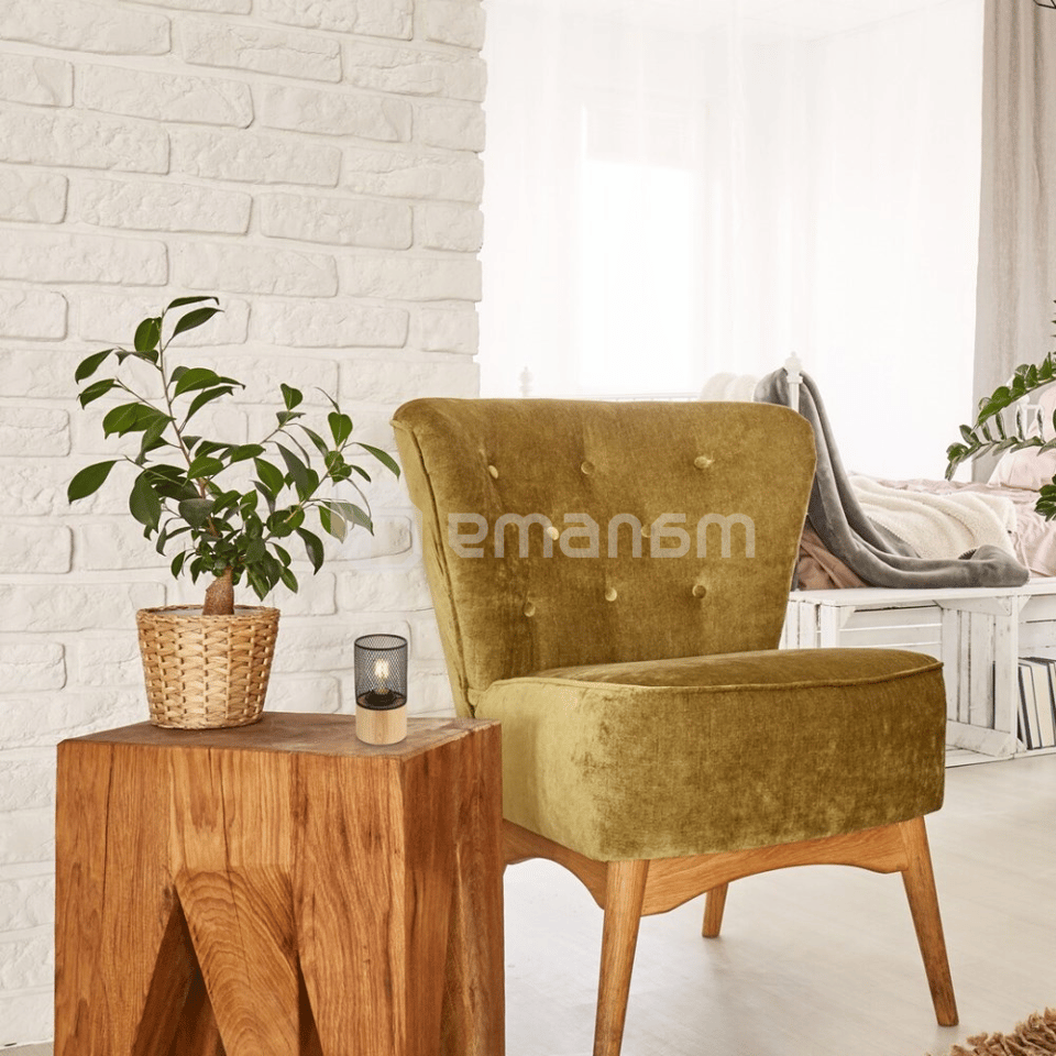 მაგიდის სანათი Rabalux CALLUM 1 E27 h95 L195 ხე შავი 74040