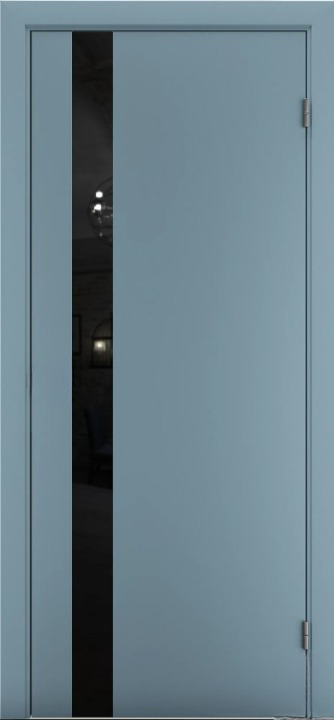 კარის ბლოკი Terminus Solid 802 Aquamarin №802 შუშა - Planilak შავი 38x800x2150 mm