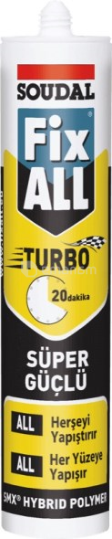 წებო ჰერმეტიკი Soudal Fix All Turbo 290 მლ