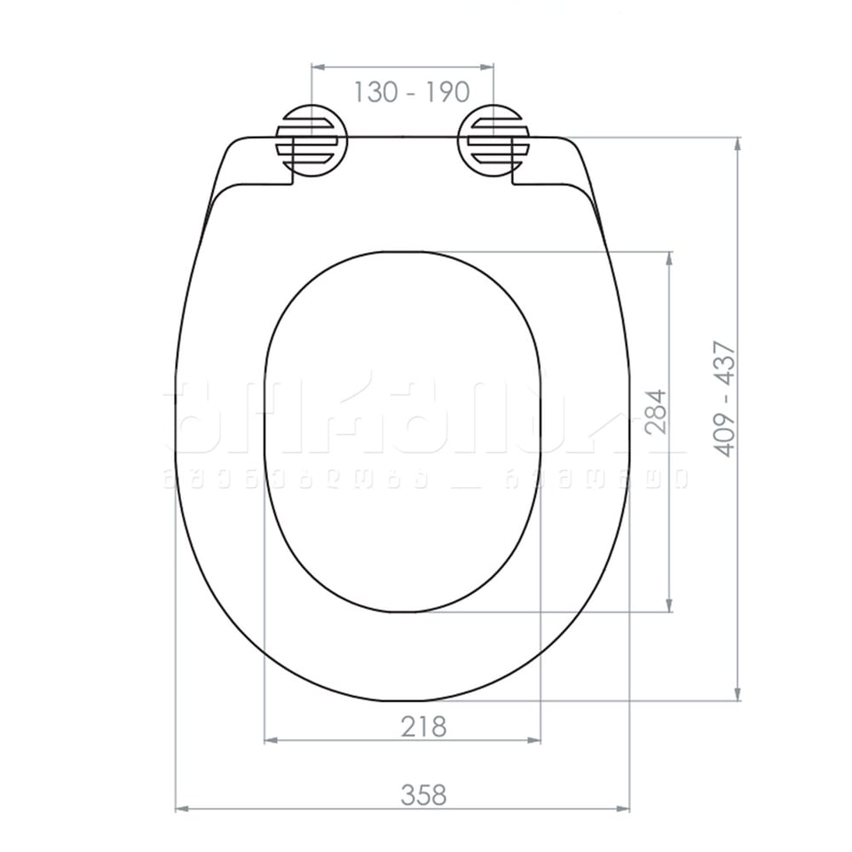 უნიტაზის თავსახური  NKP - ABS  (300)