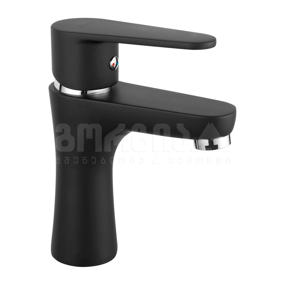 ხელსაბანის შემრევი დაბალი, შავი ALGEO BAG2BL