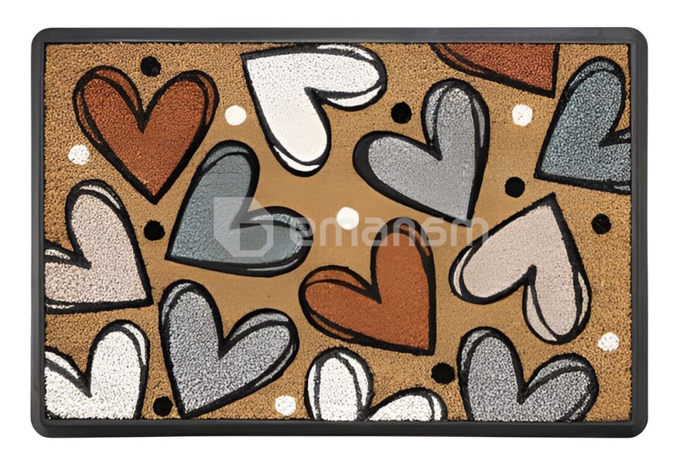 ფეხსაგები Hamat DELHI Hearts 40x60 სმ