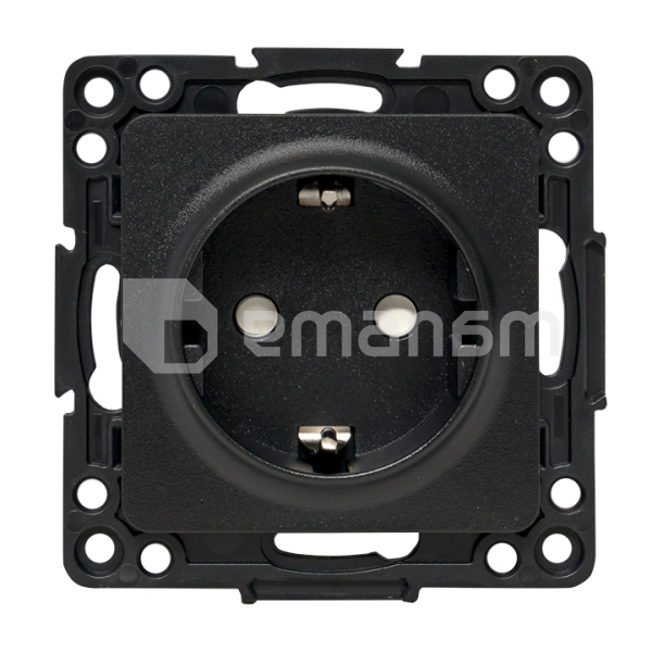 როზეტი EKF 1 84x84 დამიწებით ჩარჩოს გარეშე