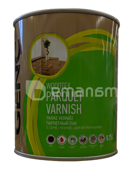 ლაქი პარკეტისთვის Genc ნახევრად მქრქალი 750 მლ