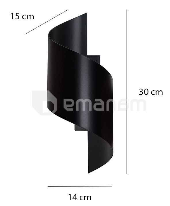 ბრა EMIBIG SPINER G9 1x MAX 60W შავი