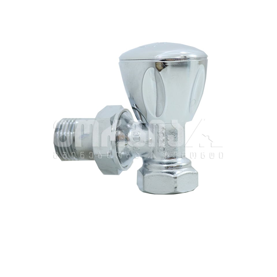 რადიატორის ვინტილი კუთხის ქრომ. PEX 1/2 RV3 ” ECA