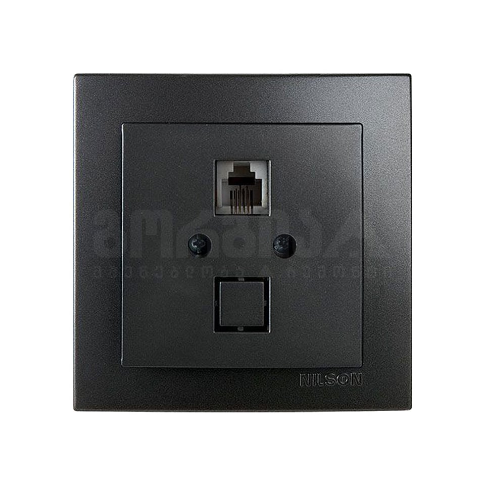 როზეტი ტელეფონის RJ11 touran black - 24221040