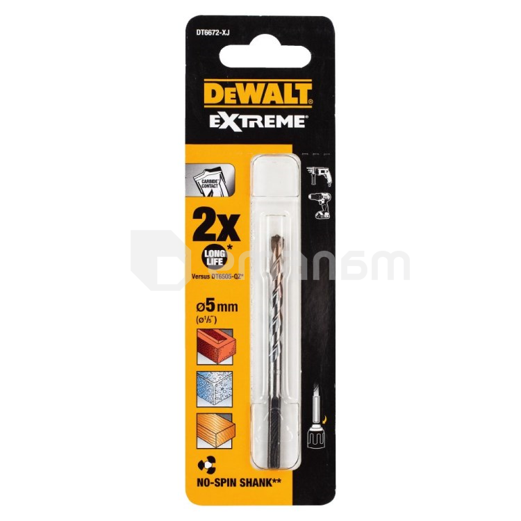 ბურღი ბეტონის DeWalt EXTREME DT6672-XJ 5x85 მმ