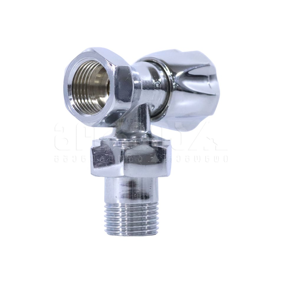 რადიატორის ვინტილი კუთხური ხრომირებული 1/2” ECA